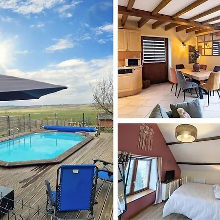Nature Et Piscine Privee - Maison 5 8 Personnes Ferienhaus *